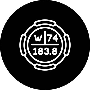 Tungsten sembolü, periyodik tablonun kimyasal elementi, vektör simgesi