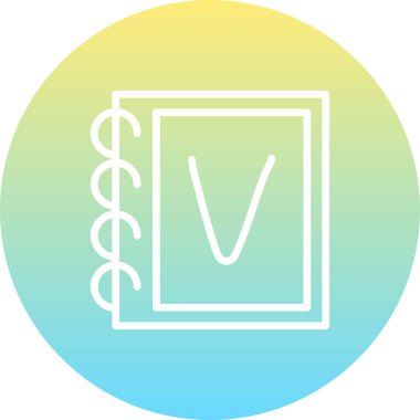 Küçük Harf V Sofistike Özel Arayüz Tasarım Elemanı