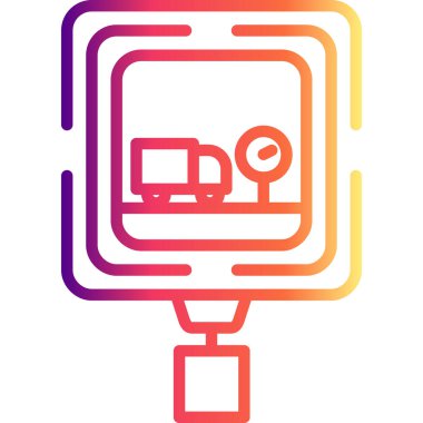 Kamyon Denetim İstasyonu Eşsiz Soyut Markalaşma Grafiksel ŞekliName