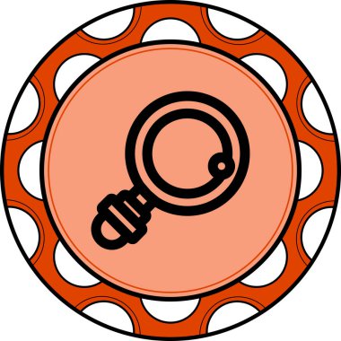 Büyütücü Cam Yaratıcı Fonksiyonel Web Grafik Sembolü