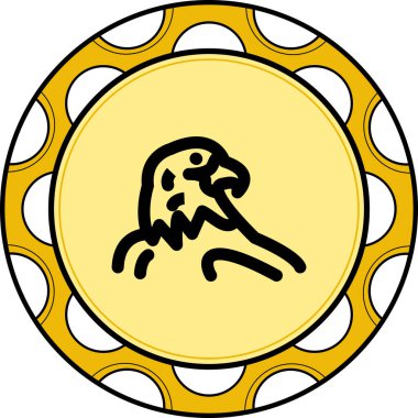 Kartal simgesi vektör illüstrasyon tasarımı