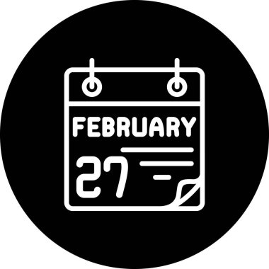 27 Şubat Dengeli Profesyonel Markalaşma Grafik Sembolü