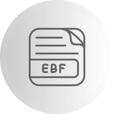 EBF Dosya Yaratıcı Eşsiz Markalaştırma Vektörü Elemanı