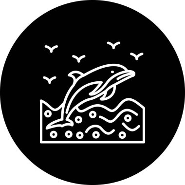 yunus web simgesi vektör illüstrasyonu