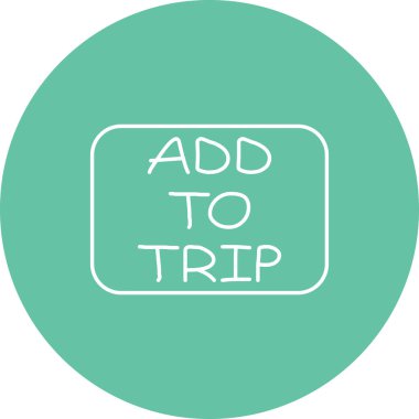 Trip web simgesi vektör illüstrasyonuna ekle