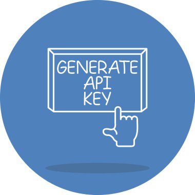 API Anahtar Ağı vektör illüstrasyonu oluştur