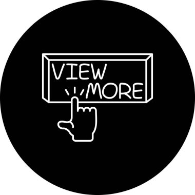 Daha fazla web simgesi vektör illüstrasyonunu göster