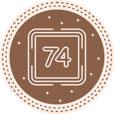 74 Web simgesi vektör illüstrasyonu