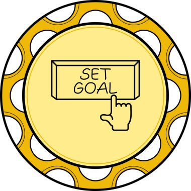 Hedef Web simgesi vektör illüstrasyonunu ayarla