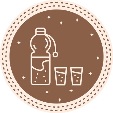 Bir şişe Su Dinamik Yenilikçi Web Tasarım Elemanı