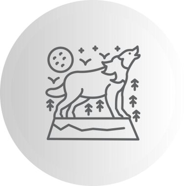 Kurt simgesi vektör illüstrasyon tasarımı