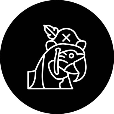 Şapka Simgesi Olan Korsan Papağan Kuşu