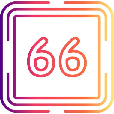 Altmış altı web simgesi vektör illüstrasyonu