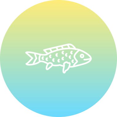 vector illustration of Snapper fish icon