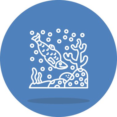 Somon simgesi vektör çizimi