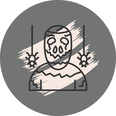 Ağlayan Wraith Asgari Düz Vektör İllüstrasyonu