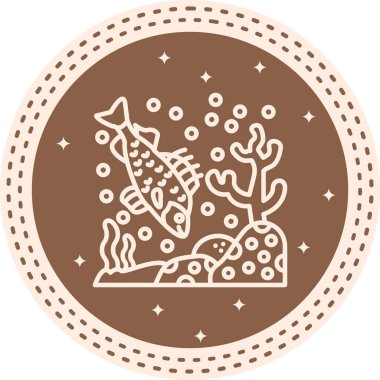 Perch web simgesi vektör illüstrasyonu