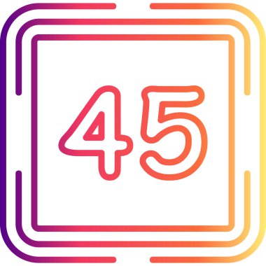 Kırk beş web simgesi vektör illüstrasyonu