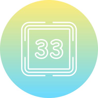 33 Web simgesi vektör illüstrasyonu