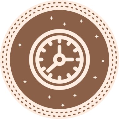 saat web simgesi vektör illüstrasyonu
