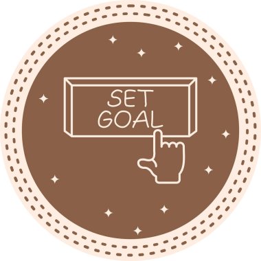 Hedef Web simgesi vektör illüstrasyonunu ayarla