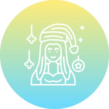 Kadın Dinamik Modern Yaratıcı Vektör Varlığı