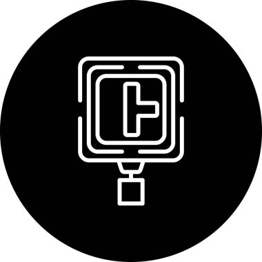 Yan Yol Biçimli Özel Vektör Tasarım Varlığı