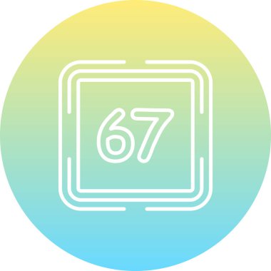 67 Web simgesi vektör illüstrasyonu