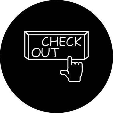 Parmak Tuşu Yaratıcı Minimum Vektör Sanatı Özelliğine Bak