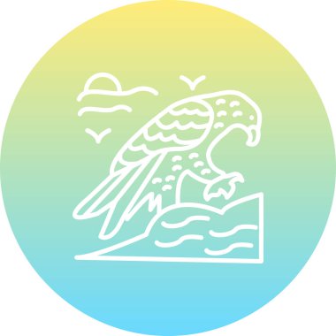 Altın Kartal yaratıcı ikon vektör çizimi tasarımı