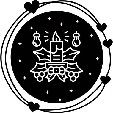 mum ağ ikonu vektör illüstrasyonu