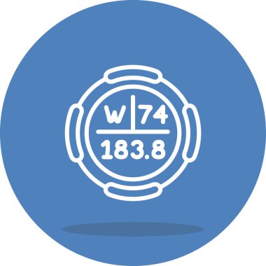 Tungsten sembolü, periyodik tablonun kimyasal elementi, vektör simgesi