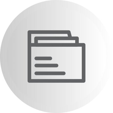 Klasör web simge vektör çizim