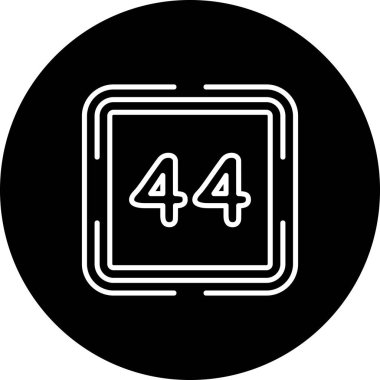 Kırk dört Web simgesi vektör illüstrasyonu