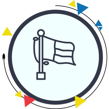 Bayrak Birleşik Arap Emirlikleri Yaratıcı İşlevsel Web Grafik Sembolü