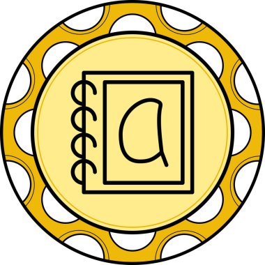 Küçük Harf A Web simgesi vektör illüstrasyonu