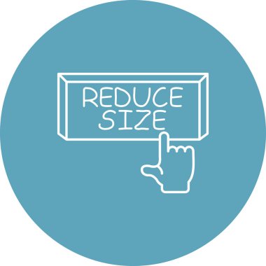 Boyut Web ikonu vektör resimlemesini Azalt