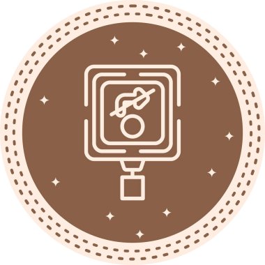 Kırmızı Premium Minimum Düz Vektör Resimlerini Açma Yok