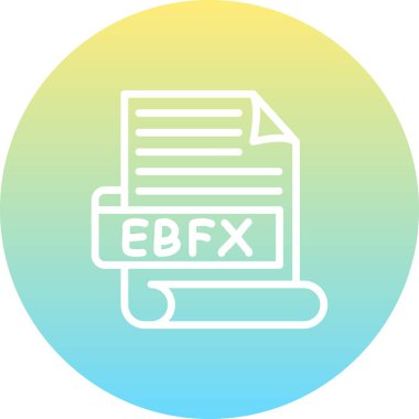 EBFX Yenilikçi Düz Ürün Tasarım Sembolü