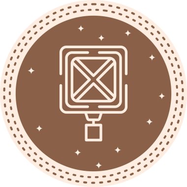 Yol Kapalı Ağ ikonu vektör illüstrasyonu