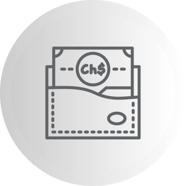 Wallet icon, vector illustration simple design