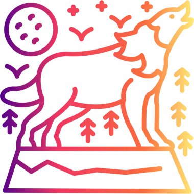 Kurt simgesi vektör illüstrasyon tasarımı