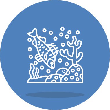 Perch web simgesi vektör illüstrasyonu