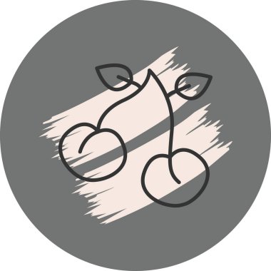 Kiraz Sofistike Temiz Ürün Grafik Şekli