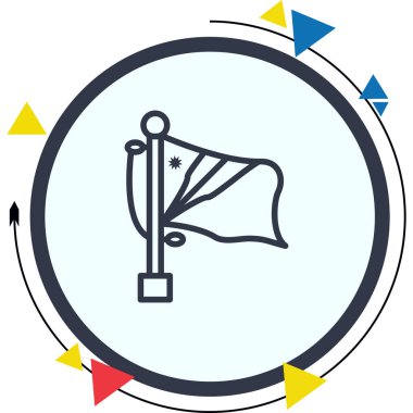 Marshall Adalarının ulusal bayrağı, simge tasarımı ögesi