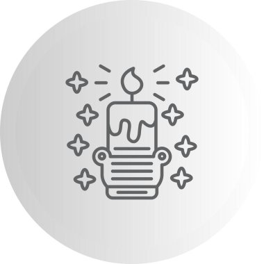 mum ağ ikonu vektör illüstrasyonu