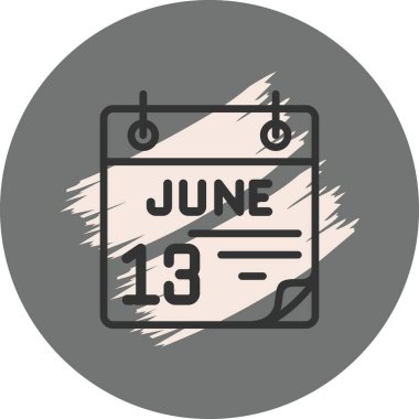 13 Haziran Biçimli Marka Vektörü Özelliği