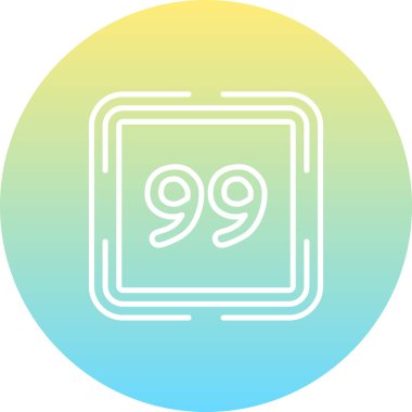 Doksan dokuz web simgesi vektör illüstrasyonu