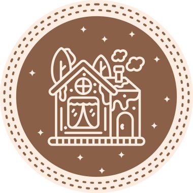 Kış Evi Yüksek Kaliteli Özel Vektör Tasarımı