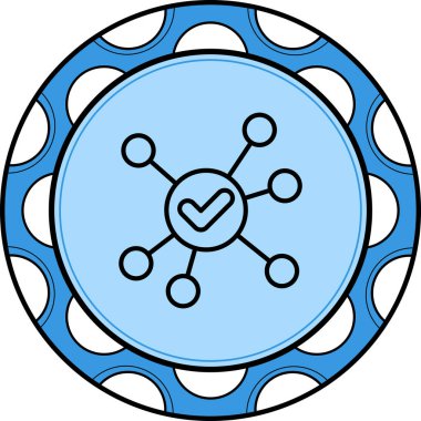 Ağ simgesi vektör illüstrasyon tasarımı